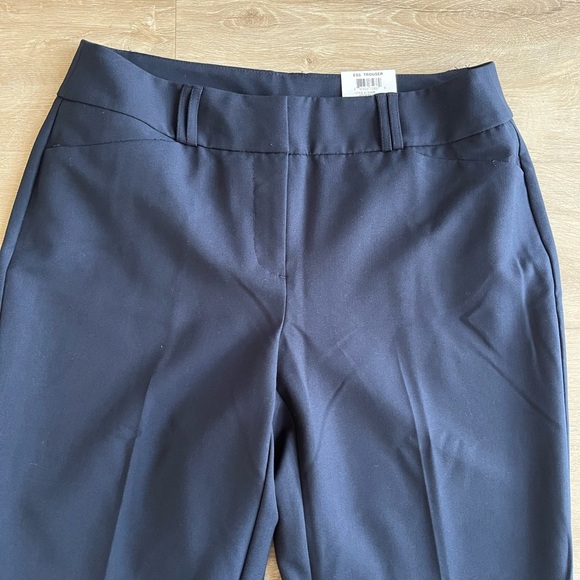 ALFANI Tummy Control Dress Pants Size 6 Trousers Navy Blue Career Work NWT - Picture 2 of 6